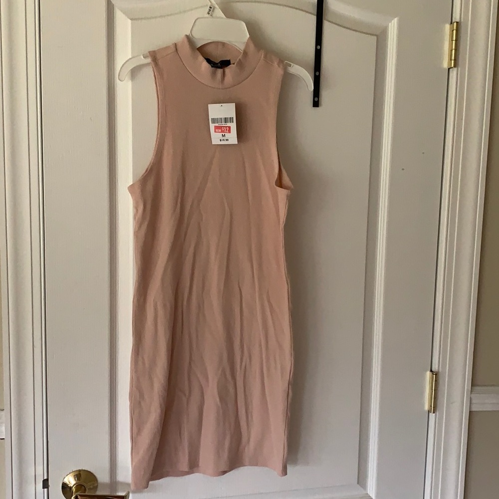 Mock neck dress